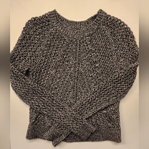 Lucky brand Women's Black/silver Sweater size xs